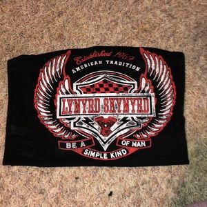 lynyrd skynyrd crop top